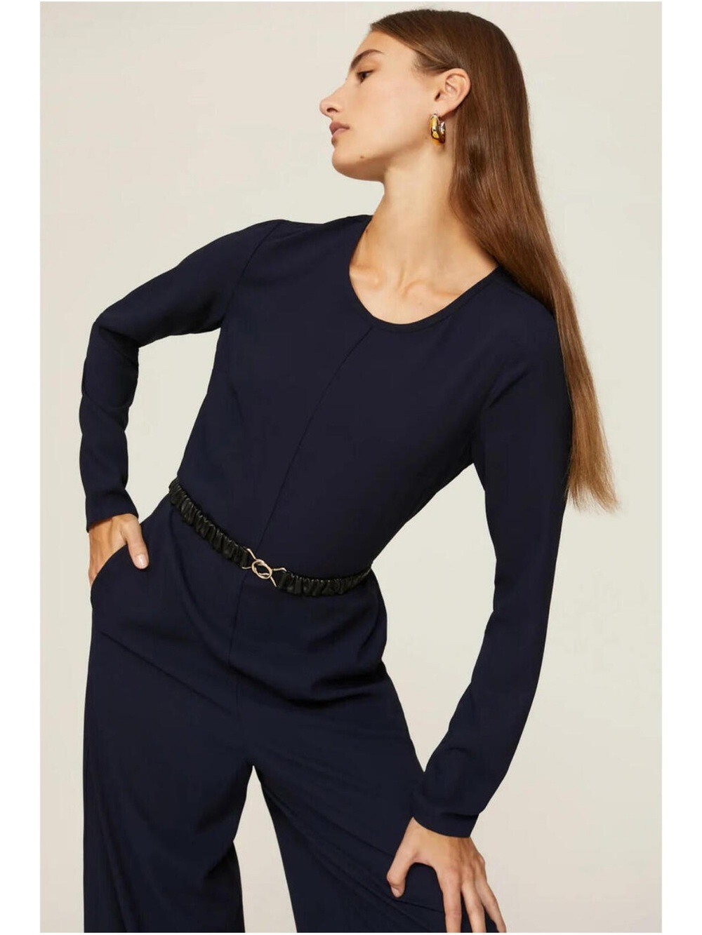 Adam Lippes Navy Blue Jumpsuit, Size: 6 - Picture 2 of 11